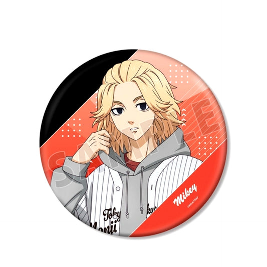 TV Anime Tokyo Revengers Newly Drawn Manjiro Sano Baseball Shirt ver. Big Can Badge [NEW]