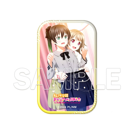 "Love Live! Nijigasaki High School Idol Club" Square Can Badge Yu & Kasumi [NEW]