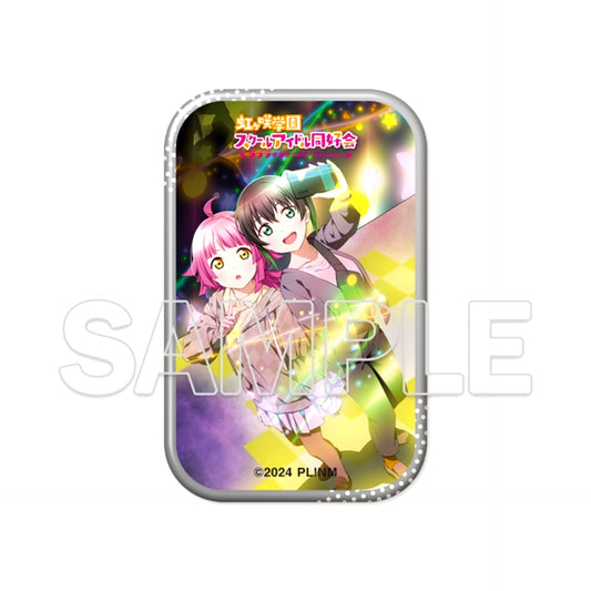 "Love Live! Nijigasaki High School Idol Club" Square Can Badge Yu & Rina [NEW]