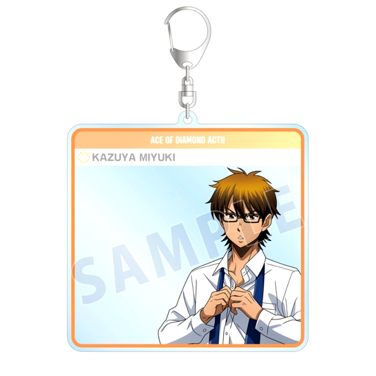 Ace of Diamond act II -Second Season- Newly Drawn Miyuki Kazuya Morning Preparation ver. BIG Acrylic Keychain [NEW]