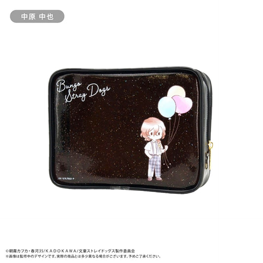 Bungo Stray Dogs Retro Chikku Clear Lame Pouch Balloon Ver. Nakahara Chuuya Goods - Pouch [NEW]