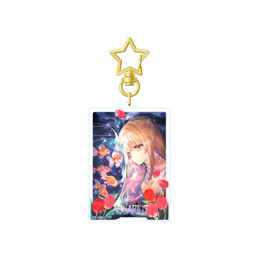 The Angel Next Door Spoils Me Rotten 2 Acrylic Keychain 12 Zodiac Signs Visual (Aquarius) [NEW]