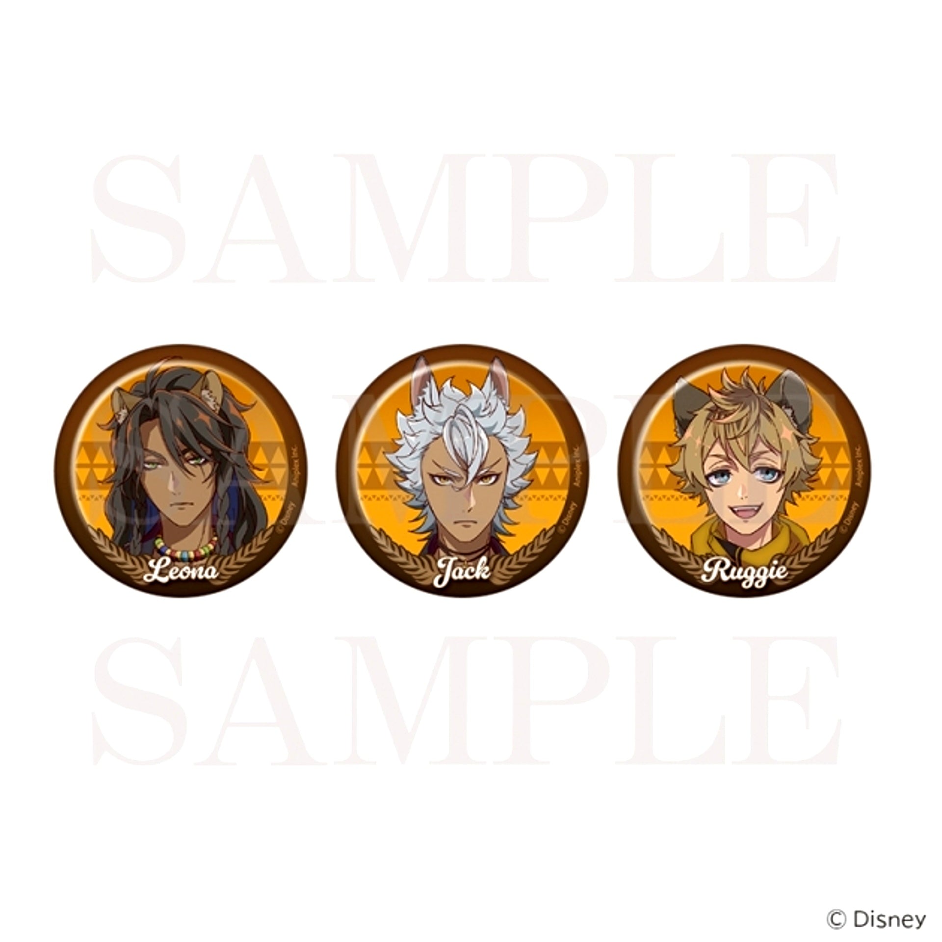 Disney Twisted-Wonderland Can Badge Set of 3 [NEW]