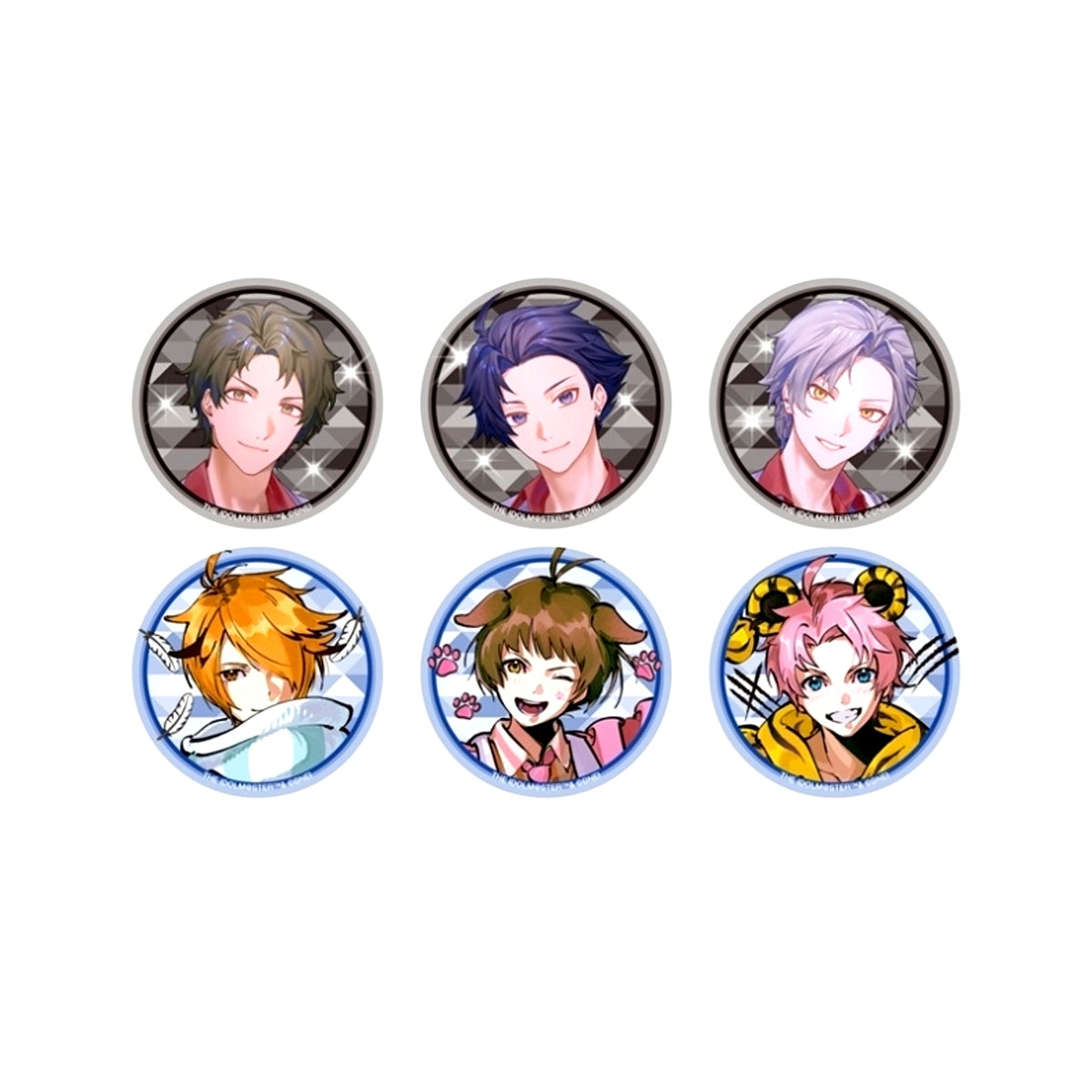 THE IDOLM@STER SideM 2D MV Release Commemoration Goods Random Can Badge vol.2 (B) (All 6 Types, Random) [NEW]