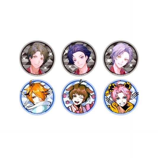 THE IDOLM@STER SideM 2D MV Release Commemoration Goods Random Can Badge vol.2 (B) (All 6 Types, Random) [NEW]