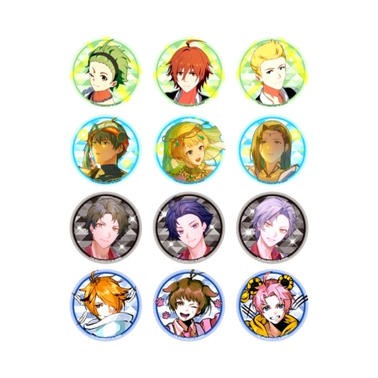THE IDOLM@STER SideM 2D MV Release Commemoration Goods Random Can Badge vol.2 (All Types Set) [NEW]