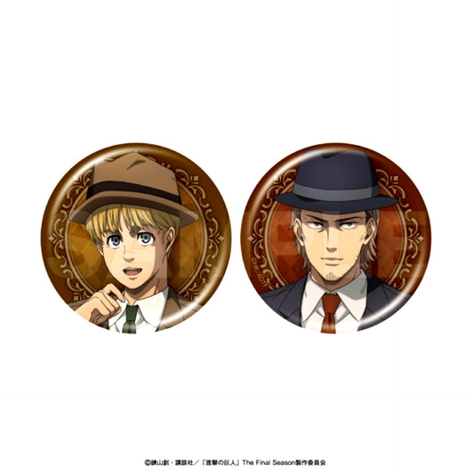 Attack on Titan Character Badge Set Armin & Jean Set of 2 [NEW]