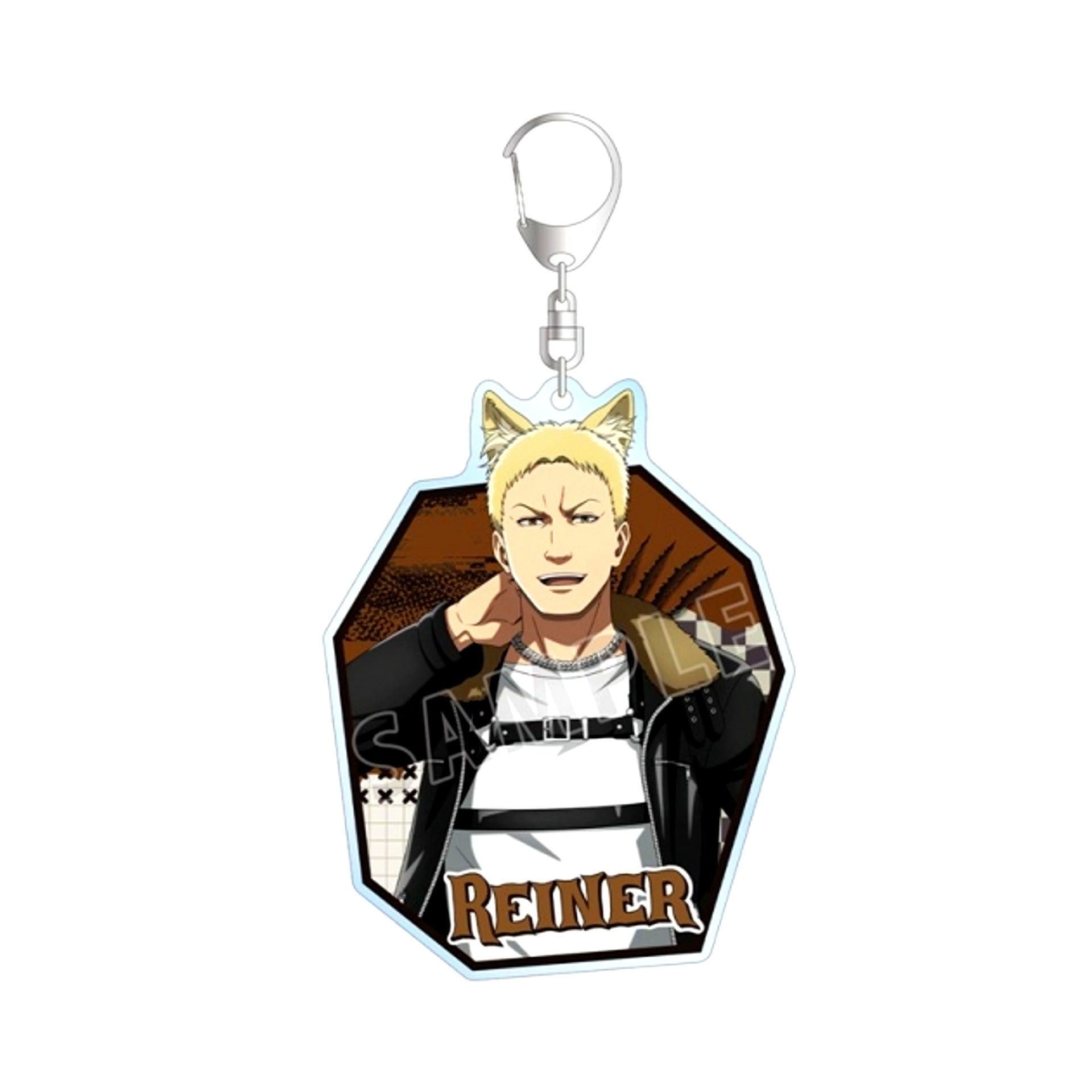 TV Anime Attack on Titan Newly Drawn Liner Wolf Man ver. BIG Acrylic Keychain Goods - Keychain [NEW]