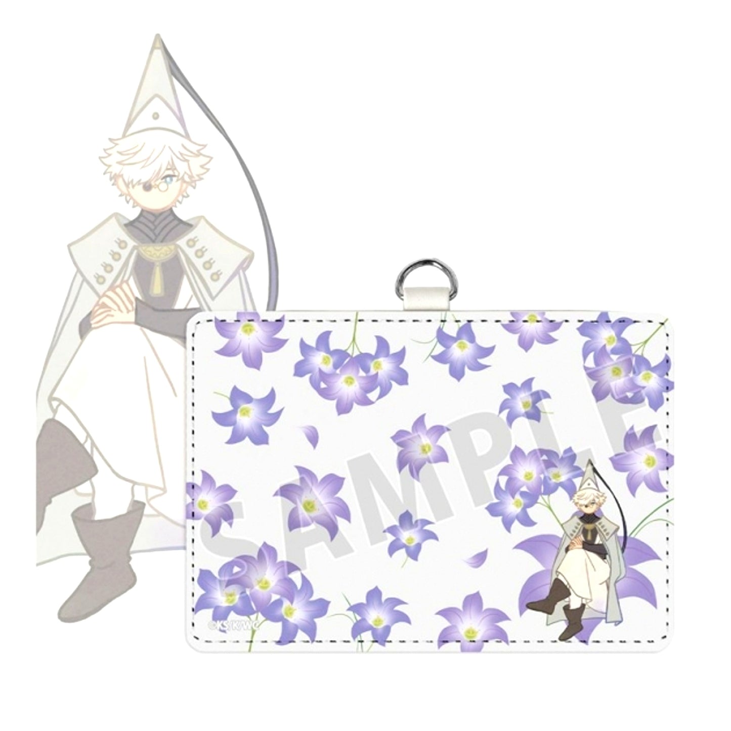 TV Anime Witch Hat Atelier Qifrey Botania 2-Pocket Pass Case with Neck Strap [NEW]