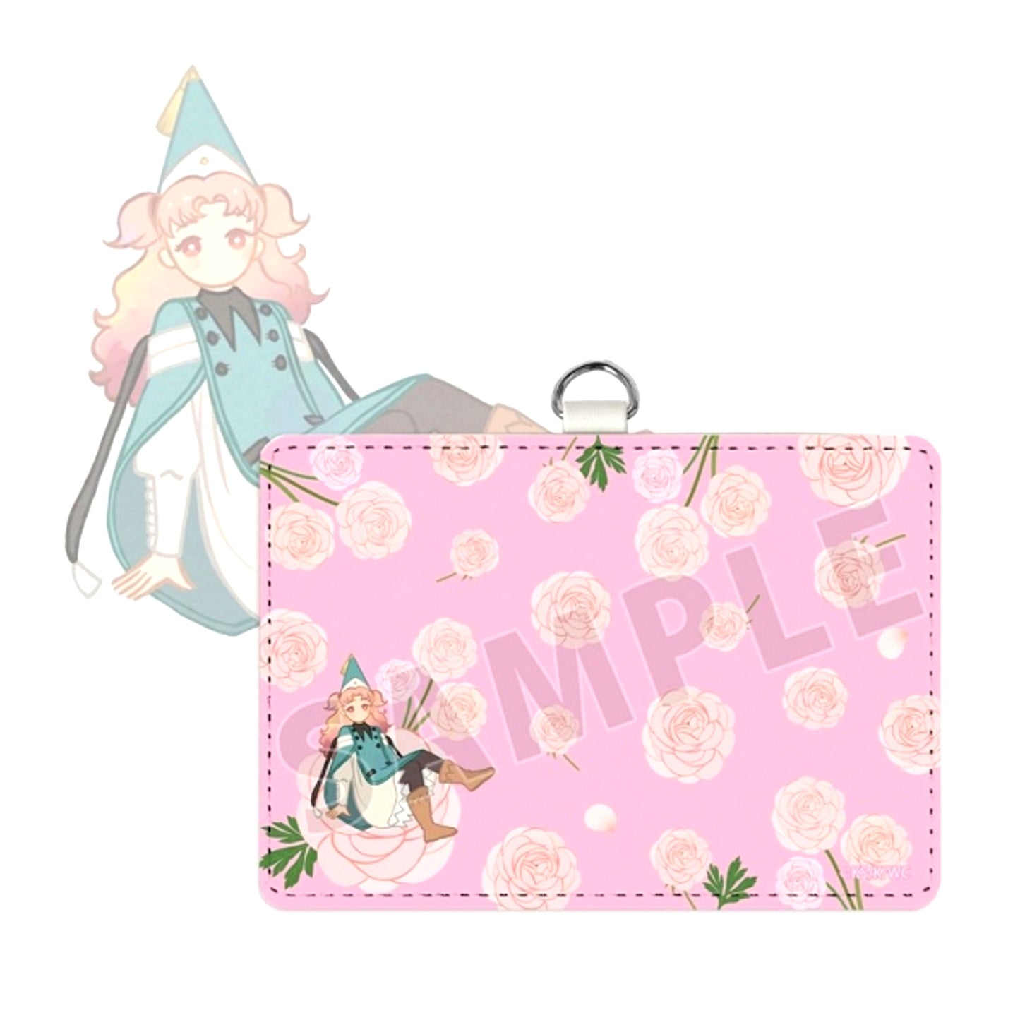 TV Anime Witch Hat Atelier Tetia Botania 2-Pocket Pass Case with Neck Strap [NEW]