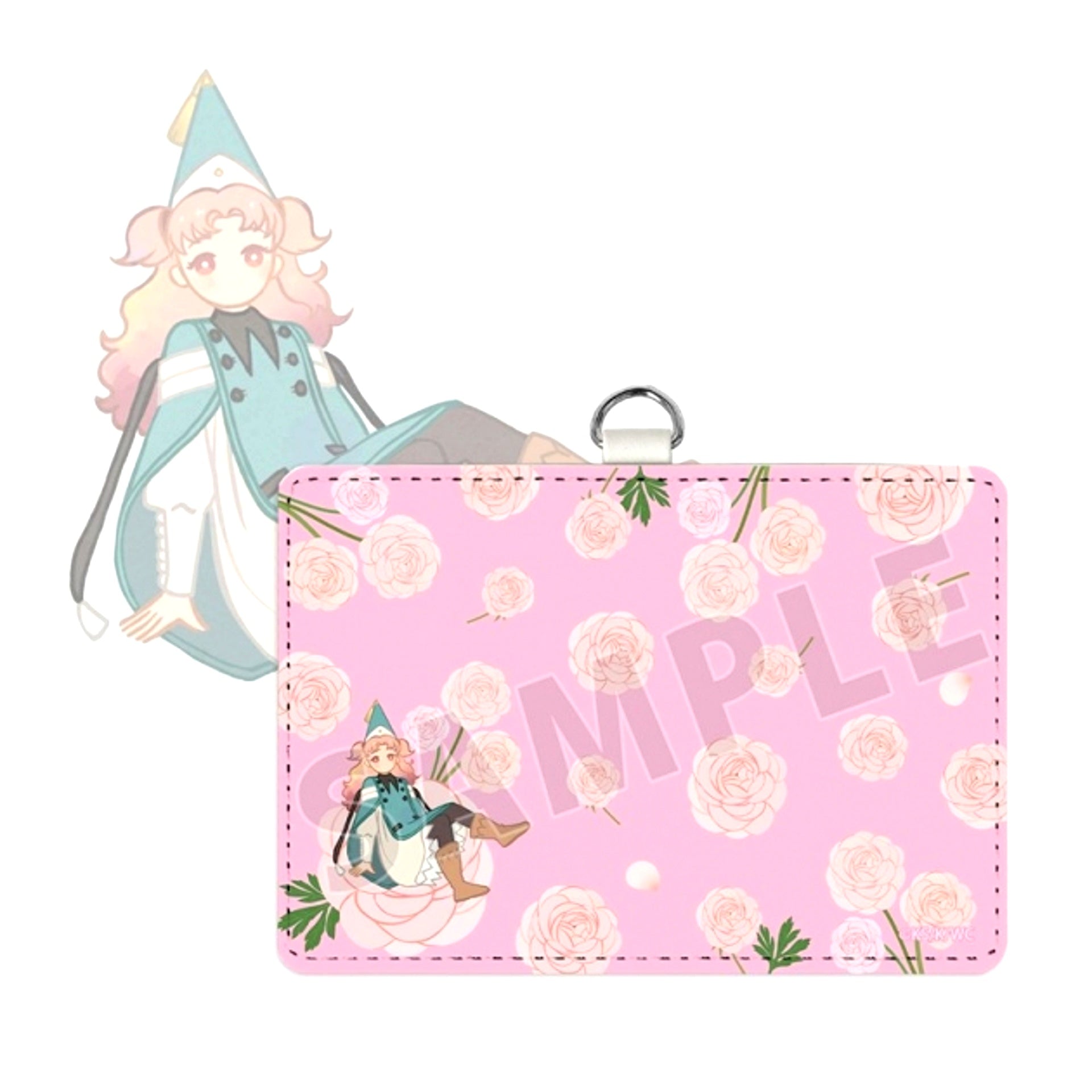 TV Anime Witch Hat Atelier Tetia Botania 2-Pocket Pass Case with Neck Strap [NEW]