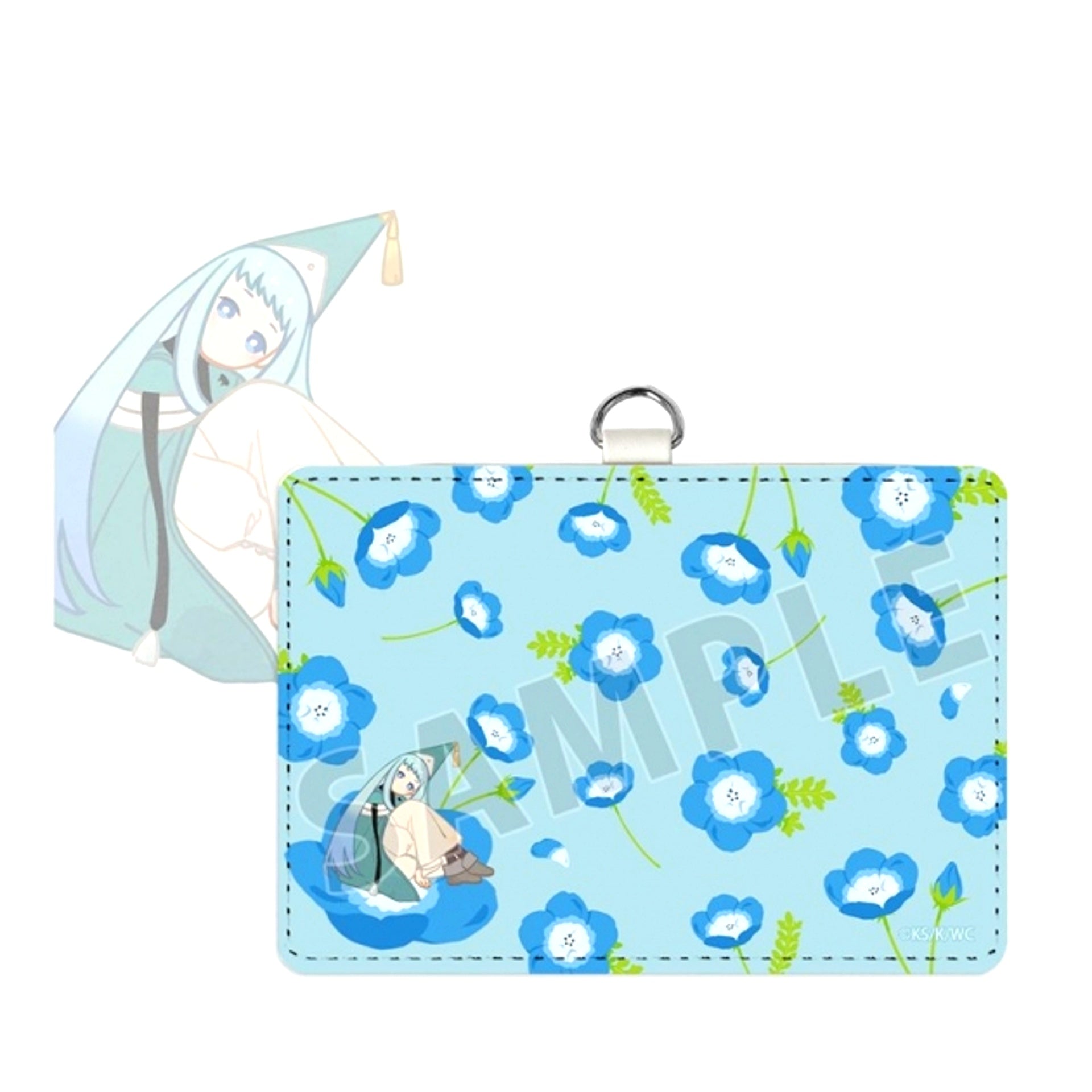 TV Anime Witch Hat Atelier Richeh Botania 2-Pocket Pass Case with Neck Strap [NEW]