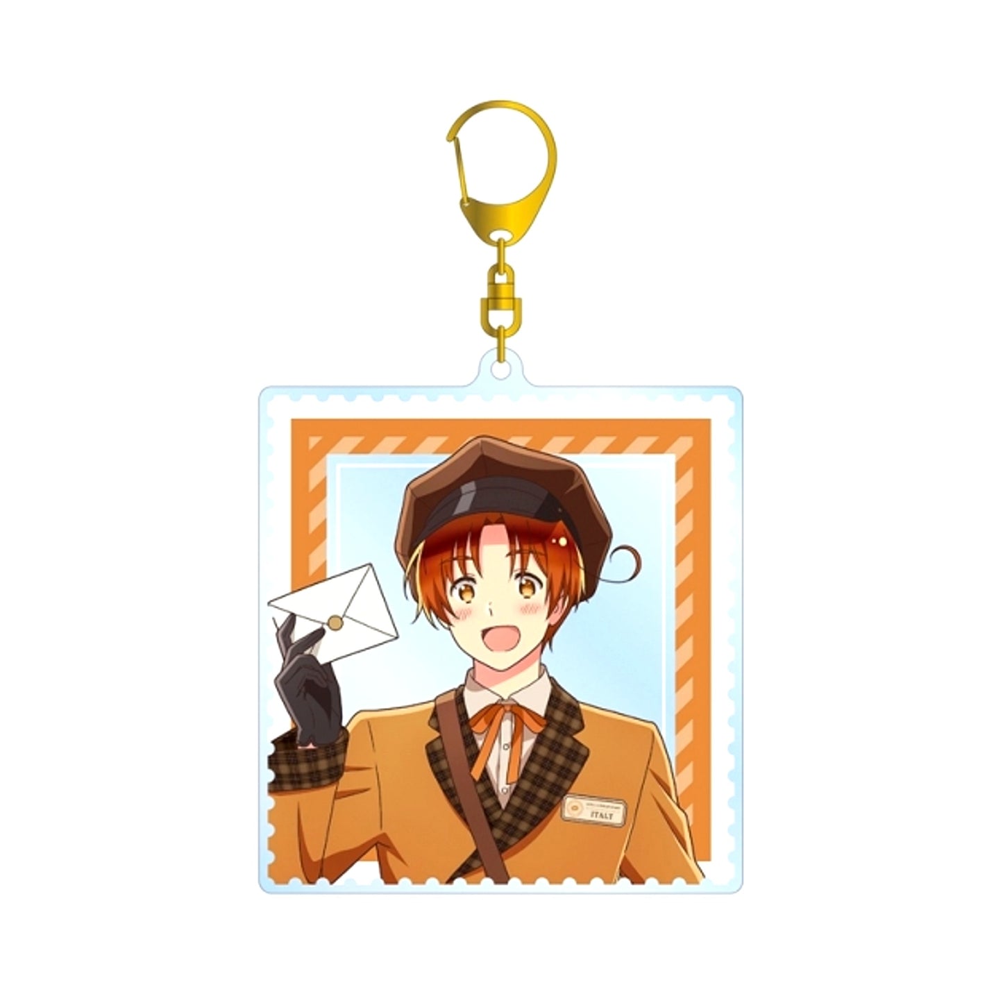Anime "Hetalia World Stars" Newly Drawn Italy Postman ver. BIG Acrylic Keychain (Reissue) [NEW]