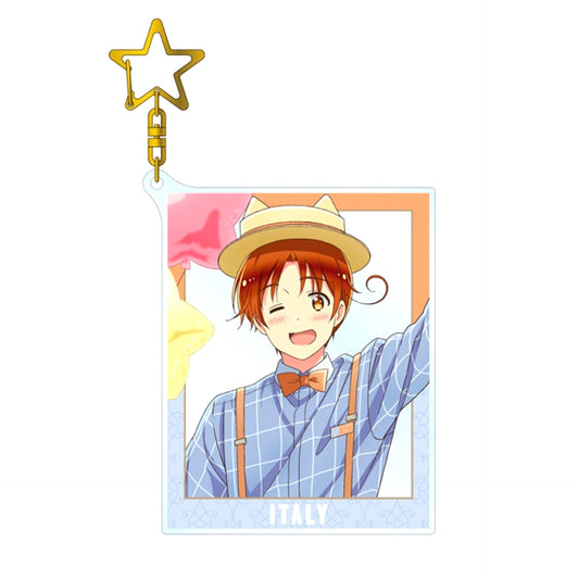 Anime Hetalia World Stars Newly Drawn Illustration Italy Amusement Park ver. BIG Acrylic Keychain Goods - Keychain Resale [NEW]