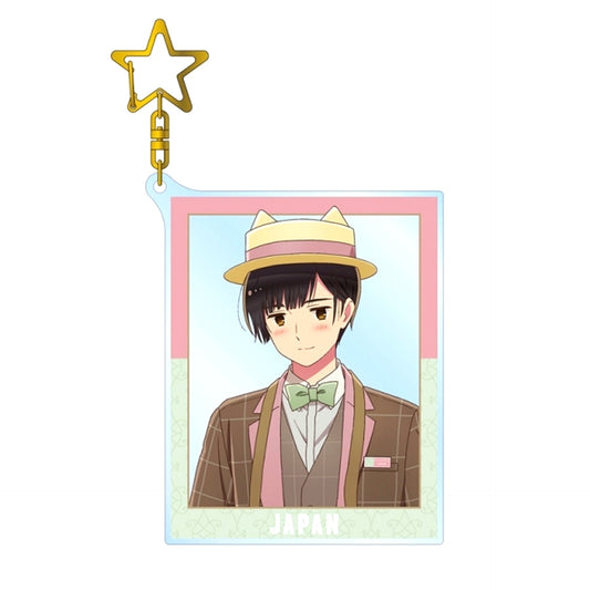 Anime Hetalia World Stars Newly Drawn Illustration Japan Amusement Park ver. BIG Acrylic Keychain Goods - Keychain Resale [NEW]
