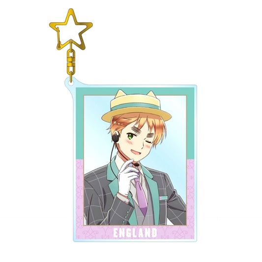 Anime Hetalia World Stars Newly Drawn Illustration United Kingdom Amusement Park ver. BIG Acrylic Keychain Goods - Keychain Resale [NEW]