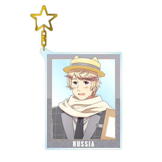Anime Hetalia World Stars Newly Drawn Illustration Russia Amusement Park ver. BIG Acrylic Keychain Goods - Keychain Resale [NEW]