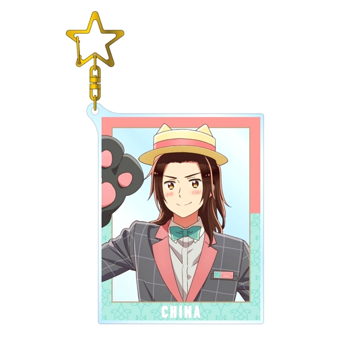 Anime Hetalia World Stars Newly Drawn Illustration China Amusement Park ver. BIG Acrylic Keychain Goods - Keychain Resale [NEW]