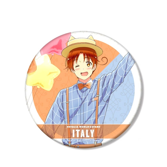 Anime Hetalia World Stars Newly Drawn Illustration Italy Amusement Park ver. BIG Button Goods - Badge Resale [NEW]