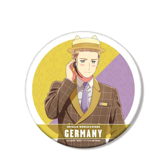 Anime Hetalia World Stars Newly Drawn Illustration Germany Amusement Park ver. BIG Button Goods - Badge Resale [NEW]