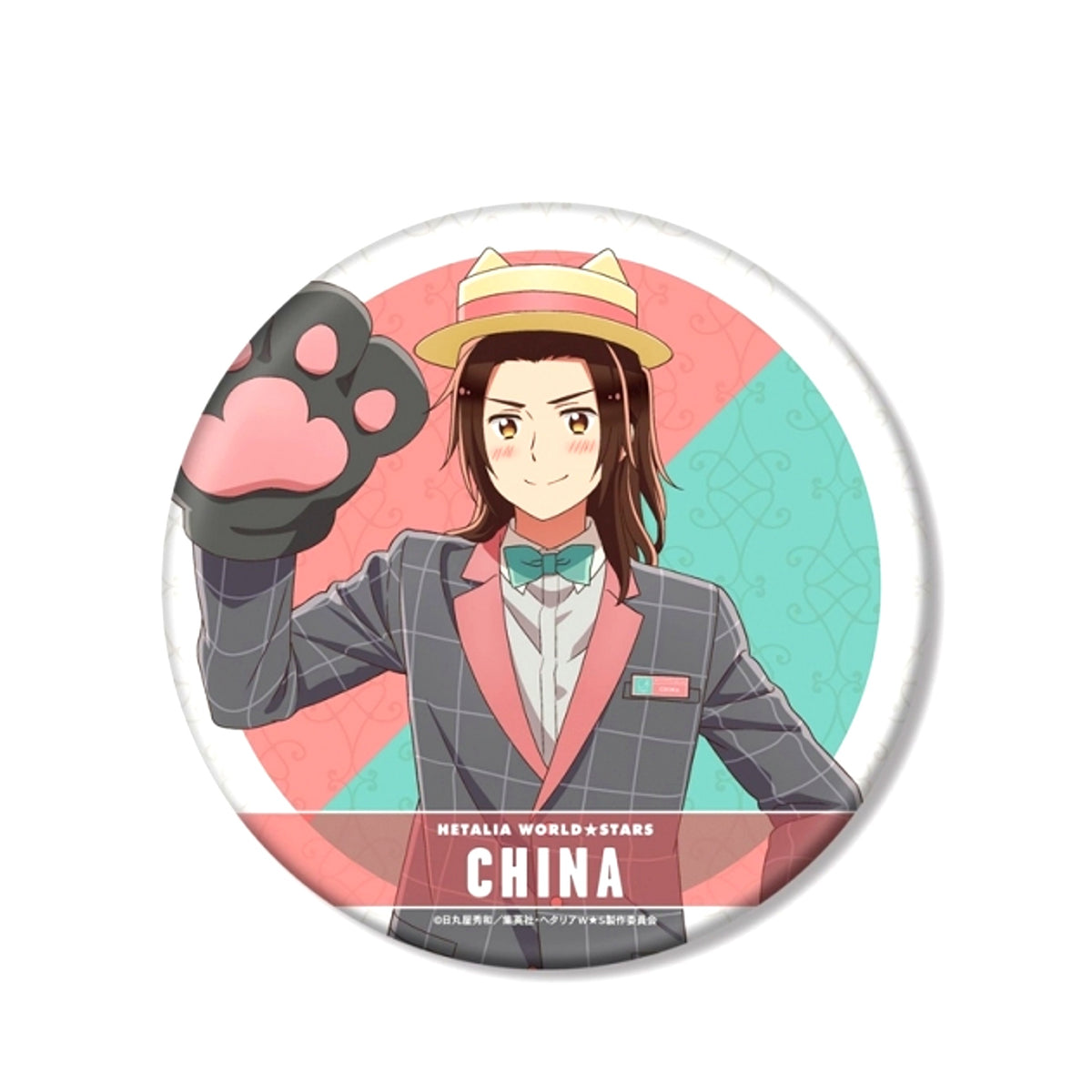 Anime Hetalia World Stars Newly Drawn Illustration China Amusement Park ver. BIG Button Goods - Badge Resale [NEW]
