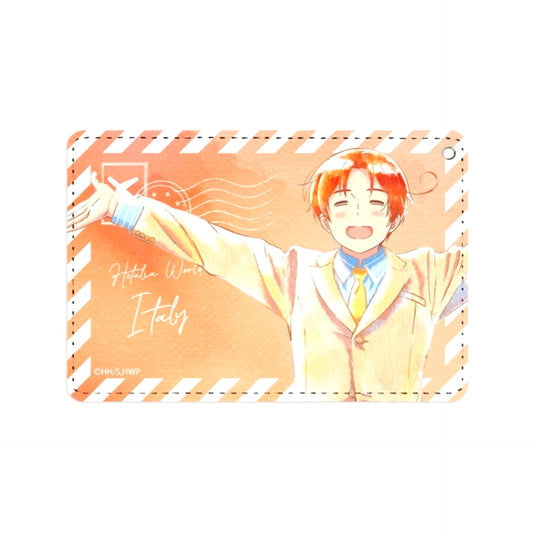 Anime Hetalia World Stars Italy Ani-Art aqua label 1 Pocket Pass case Goods - Pass case Resale [NEW]