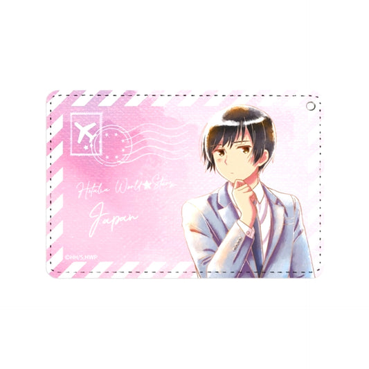 Anime Hetalia World Stars Japan Ani-Art aqua label 1 Pocket Pass case Goods - Pass case Resale [NEW]