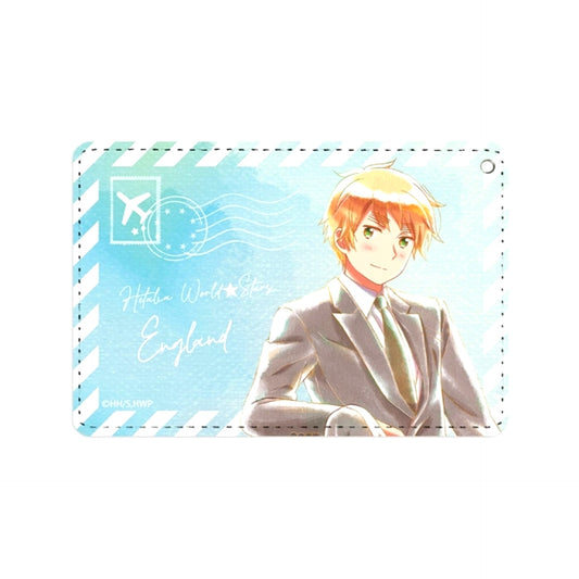 Anime Hetalia World Stars United Kingdom Ani-Art aqua label 1 Pocket Pass case Goods - Pass case Resale [NEW]