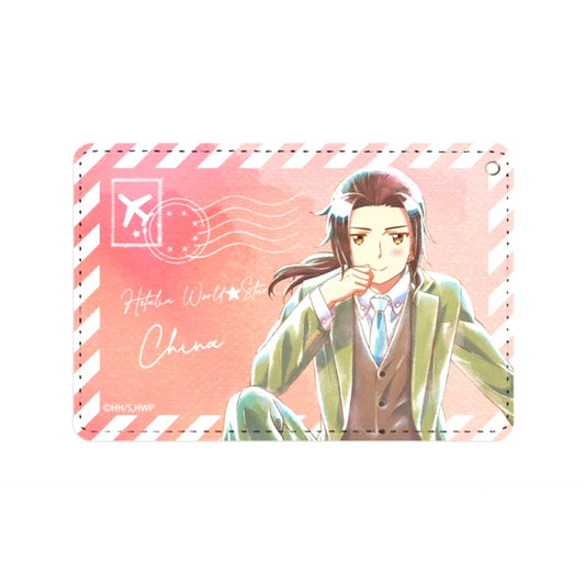 Anime Hetalia World Stars China Ani-Art aqua label 1 Pocket Pass case Goods - Pass case Resale [NEW]
