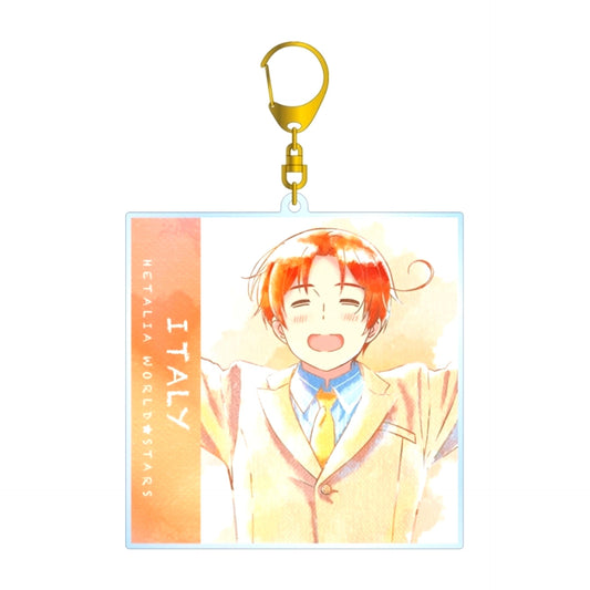 Anime Hetalia World Stars Italy Ani-Art aqua label BIG Acrylic Keychain Goods - Keychain Resale [NEW]