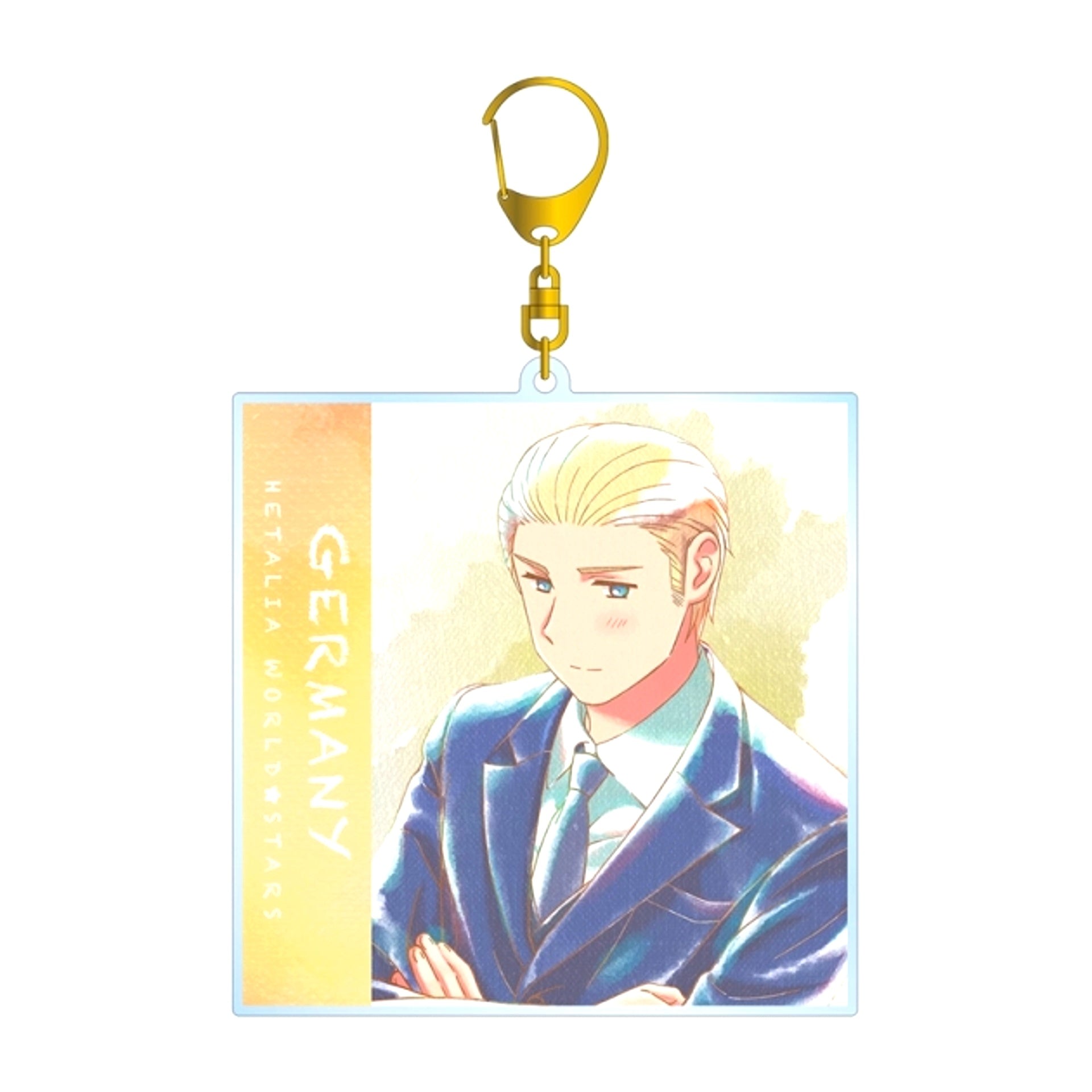 Anime Hetalia World Stars Germany Ani-Art aqua label BIG Acrylic Keychain Goods - Keychain Resale [NEW]