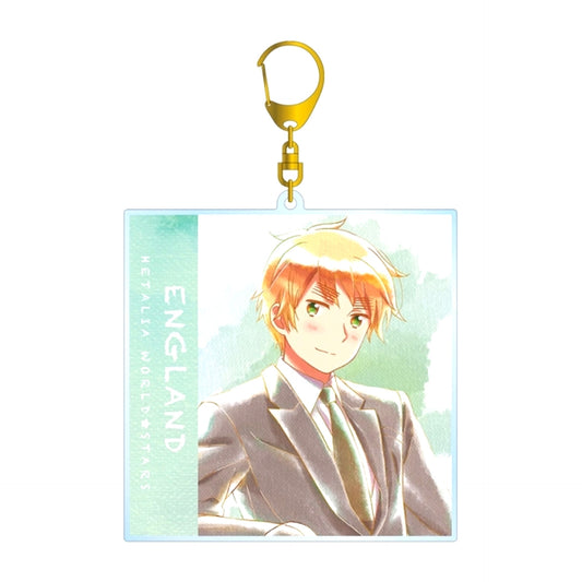 Anime Hetalia World Stars United Kingdom Ani-Art aqua label BIG Acrylic Keychain Goods - Keychain Resale [NEW]