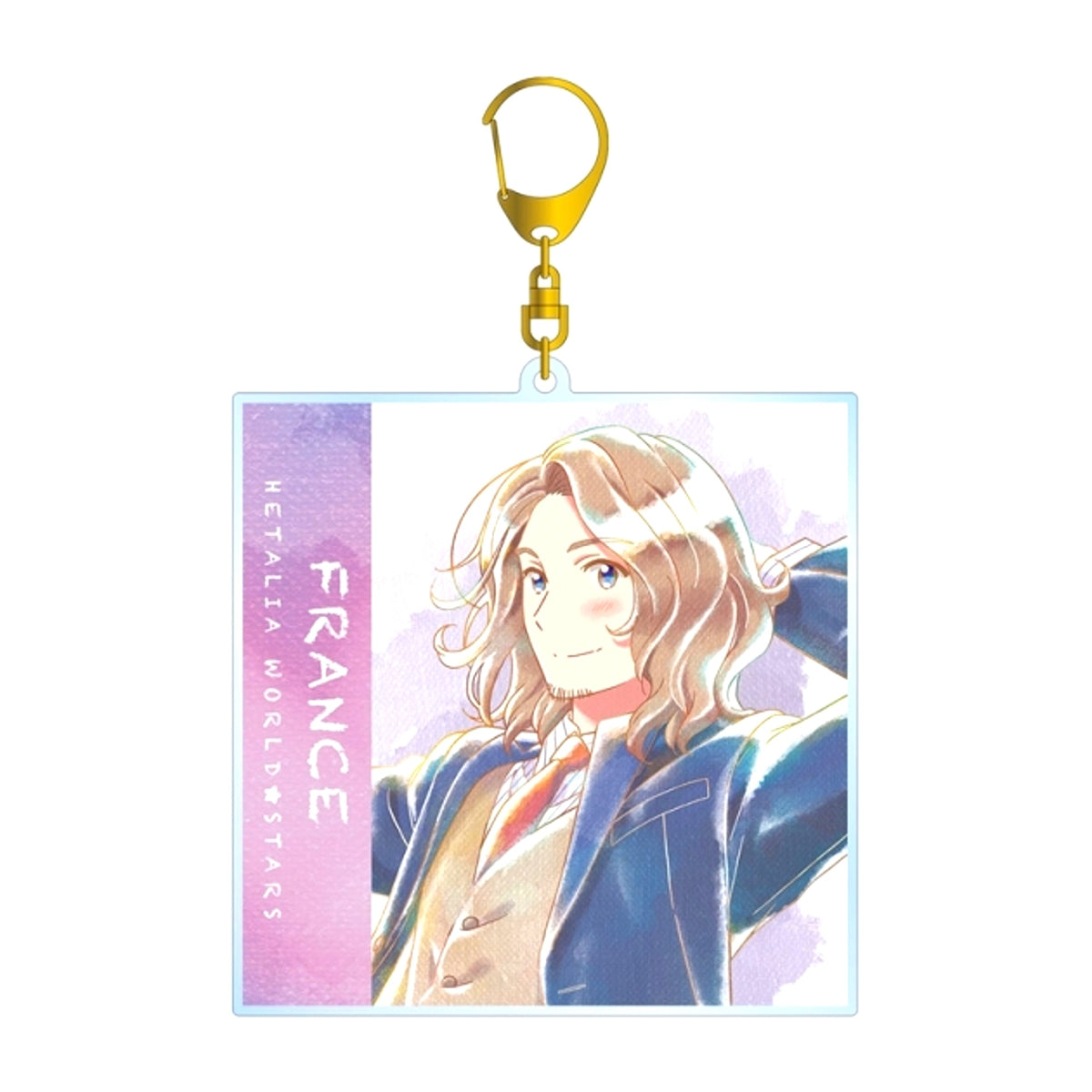 Anime Hetalia World Stars France Ani-Art aqua label BIG Acrylic Keychain Goods - Keychain Resale [NEW]