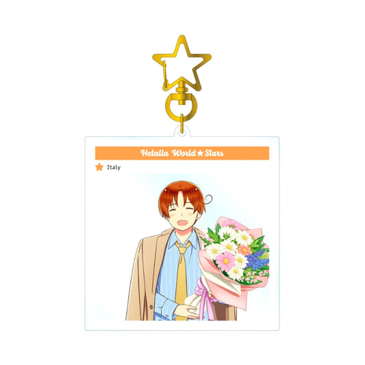 Anime Hetalia World Stars Italy Photo Frame Style Big Acrylic Keychain Goods - Keychain Resale [NEW]