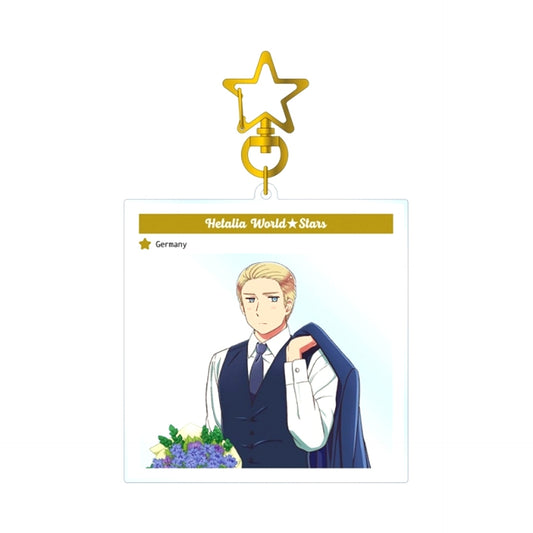 Anime Hetalia World Stars Germany Photo Frame Style Big Acrylic Keychain Goods - Keychain Resale [NEW]
