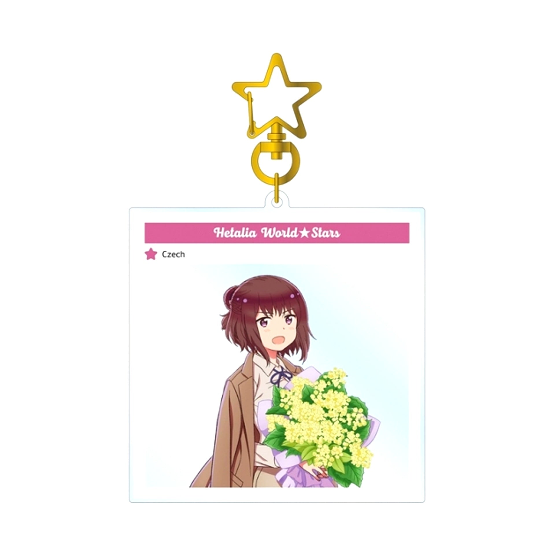 Anime "Hetalia World Stars" Czech Photo Frame Style BIG Acrylic Keychain (Reissue) [NEW]