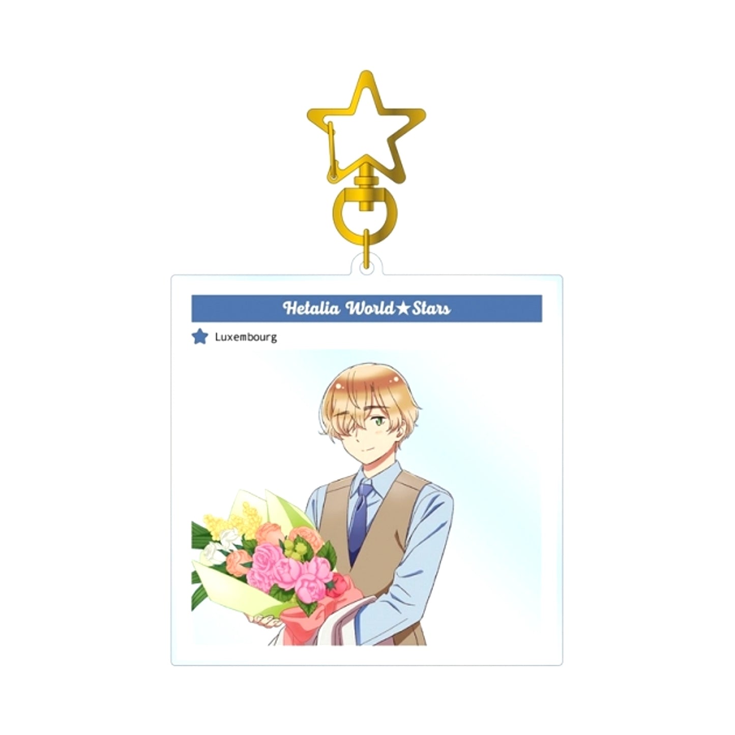 Anime "Hetalia World Stars" Luxembourg Photo Frame Style BIG Acrylic Keychain (Reissue) [NEW]