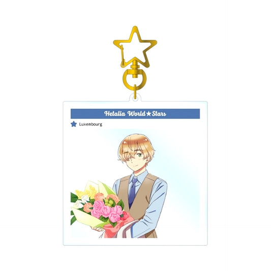 Anime "Hetalia World Stars" Luxembourg Photo Frame Style BIG Acrylic Keychain (Reissue) [NEW]