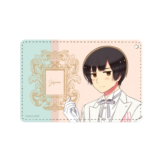 Anime Hetalia World Stars Newly Drawn Illustration Japan Butler Ver.. 1 Pocket Pass case Goods - Pass case Resale [NEW]