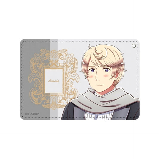 Anime Hetalia World Stars Newly Drawn Illustration Russia Butler Ver.. 1 Pocket Pass case Goods - Pass case Resale [NEW]