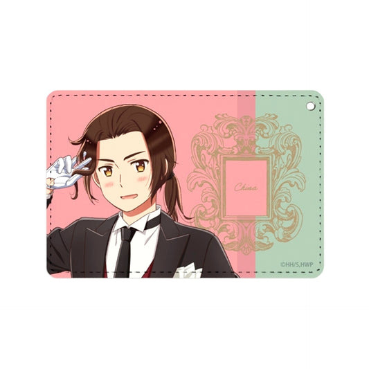 Anime Hetalia World Stars Newly Drawn Illustration China Butler Ver.. 1 Pocket Pass case Goods - Pass case Resale [NEW]