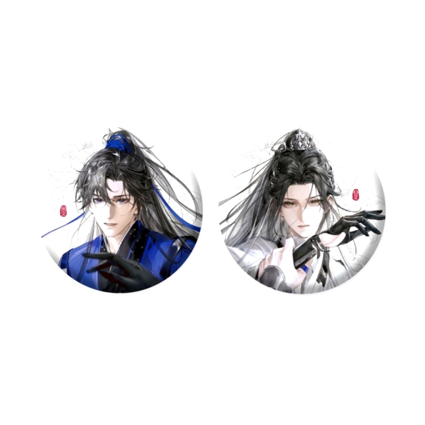 The Husky and His White Cat Shizun 2026 Chu Wanning Birthday Series Can Badge Set Jiyue Guangfeng [NEW]