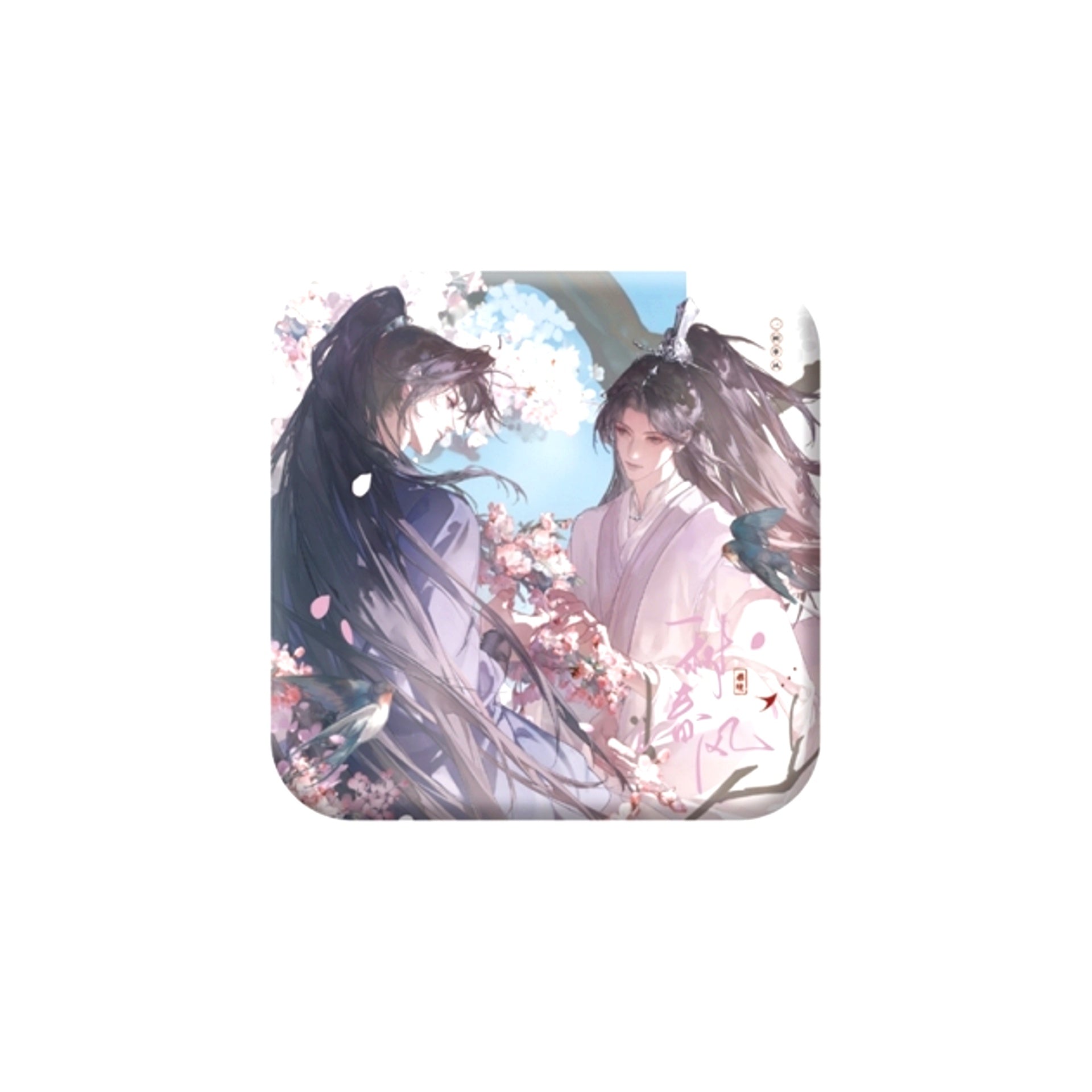 The Husky and His White Cat Shizun 2026 Chu Wanning Birthday Series Square Can Badge Yi Shu Chun Feng [NEW]