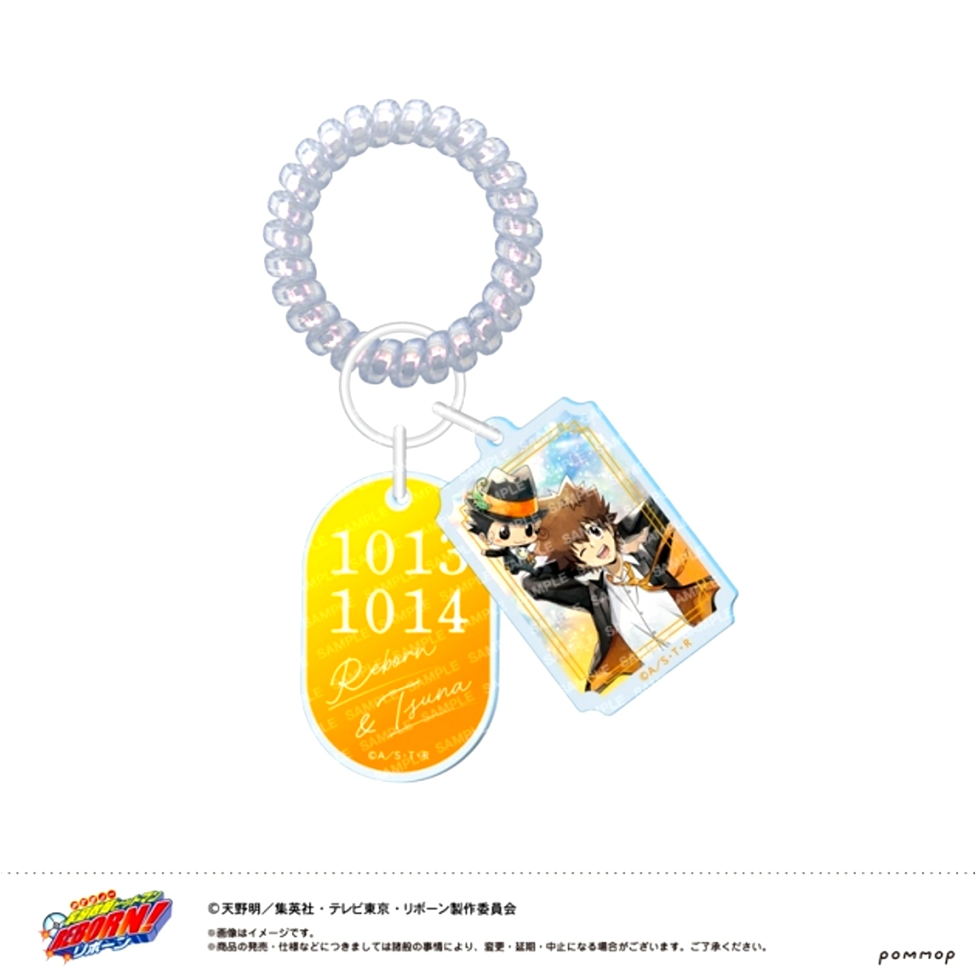 Katekyo Hitman Reborn! Locker Key Style Keychain -Style- (A Reborn & Tsunayoshi Sawada) [NEW]