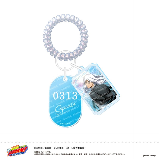 Katekyo Hitman Reborn! Locker Key Style Keychain -Style- (F Superbi Squalo (10 Years Later)) [NEW]