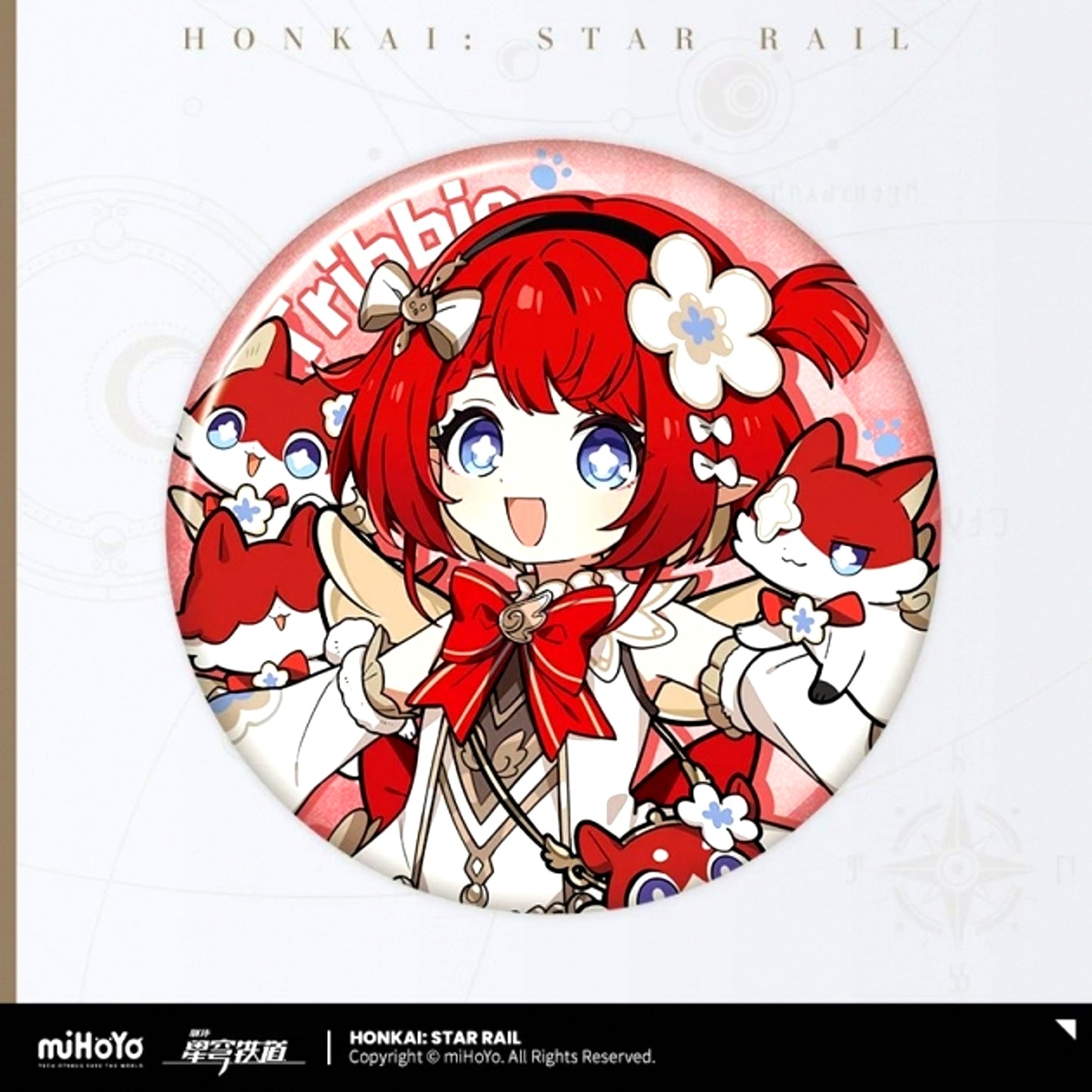 Honkai: Star Rail Chibi Cat Series Can Badge Tribbie [NEW]