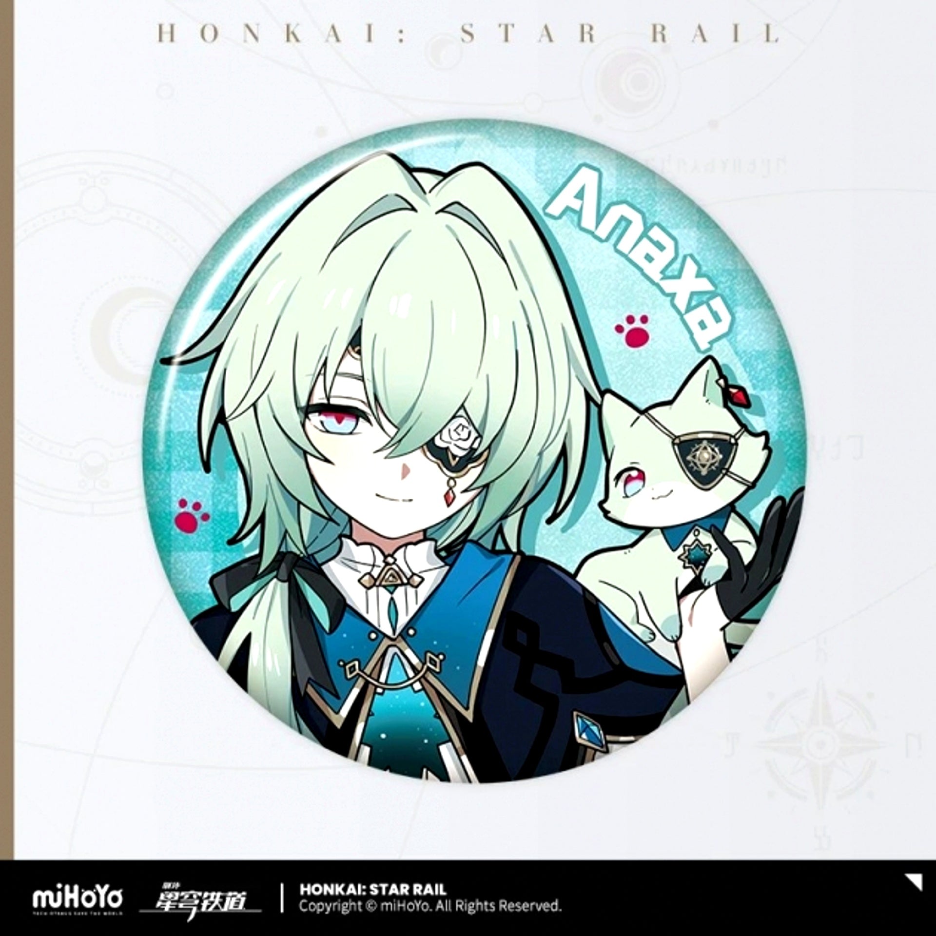 Honkai: Star Rail Chibi Cat Series Can Badge Anaxa [NEW]