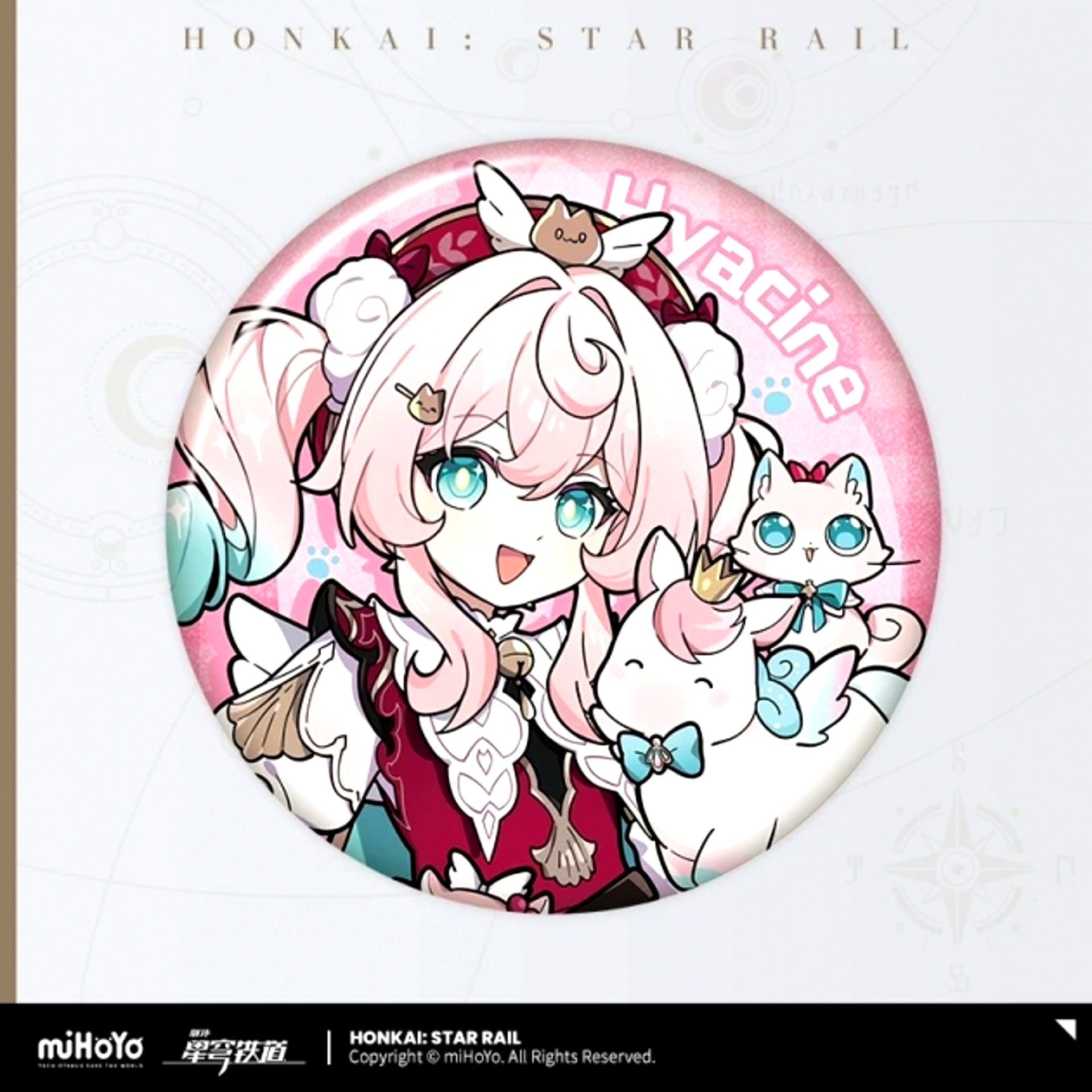 Honkai: Star Rail Chibi Cat Series Can Badge Hyacine [NEW]