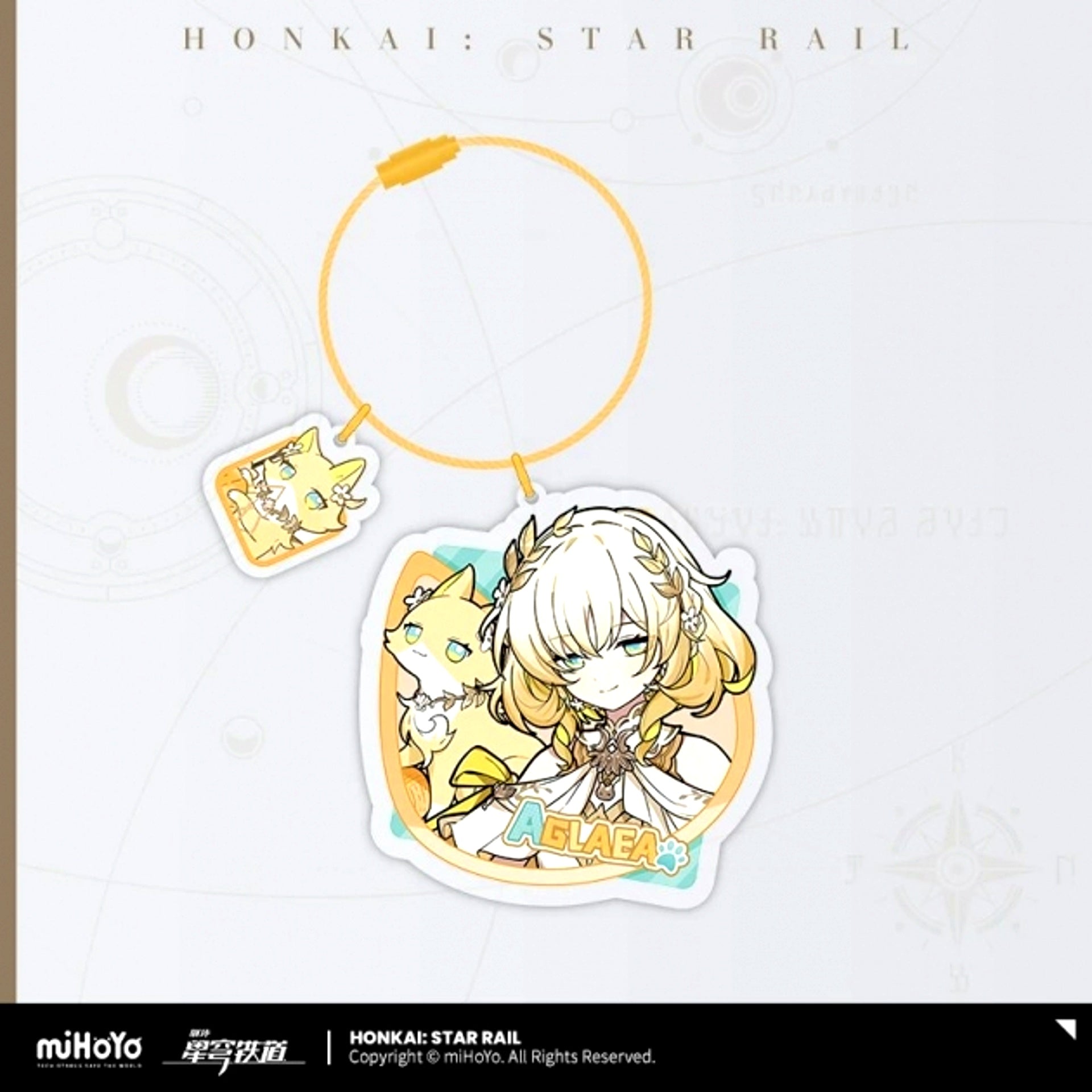 Honkai: Star Rail Chibi Cat Series Acrylic Keychain Aglaea [NEW]