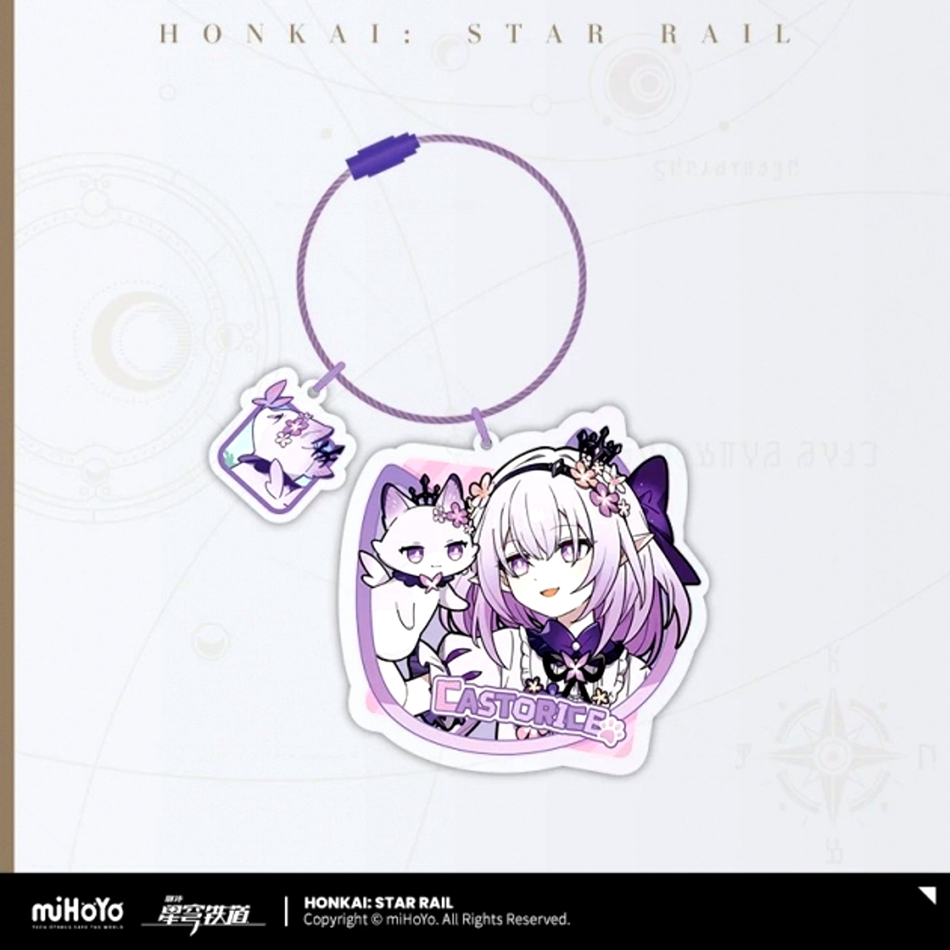 Honkai: Star Rail Chibi Cat Series Acrylic Keychain Castorice [NEW]